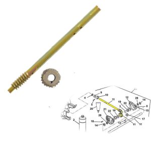 Ariens OEM Snow Blower Shaft and Worm Gear 53212500