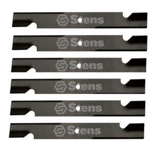 Set of 6 Blades Ariens Bad Boy Bunton Dixie Chopper Exmark Gravely Toro 60 Deck
