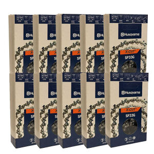 Set of 10 OEM Husqvarna OEM 20" 581643680 X-CUT SP33G Chains .325 .050 80DL